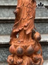 Tượng Phật Bà Quan Âm Gỗ Trắc Cao 53 Ngang 21 Sâu 12 (cm)