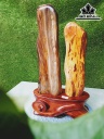 Tác Phẩm Cặp Gỗ Hóa Thạch Cao 34 Ngang 15 (cm) 3kg