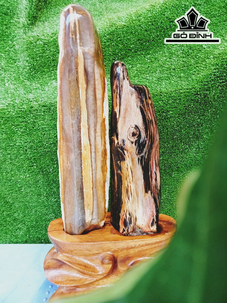 Tác Phẩm Gỗ Hóa Thạch Cao 41 Ngang 15 (cm) 4,2kg