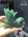 Cặp Tỳ Hưu Đá Thạch Anh Xanh Cao 10,5 Ngang 8,5 (cm)