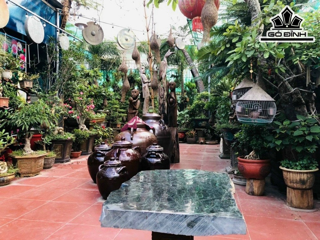 Mặt Bàn Đá Canxedon Gia Lai Cao 80 Ngang 50 (cm) 100kg
