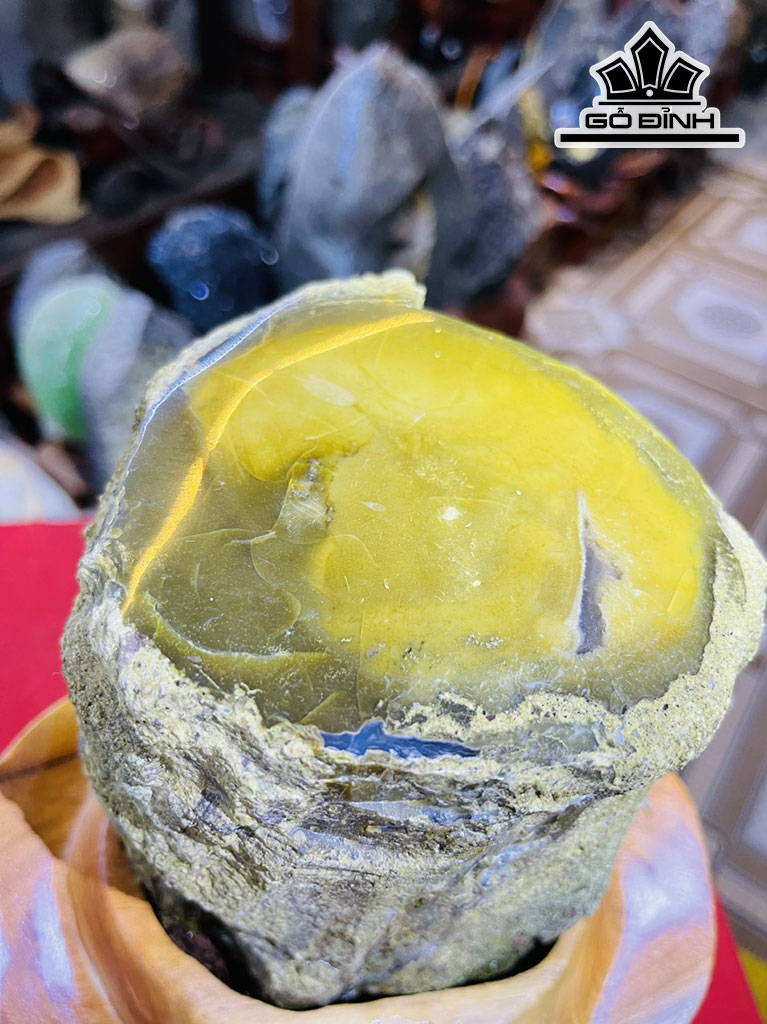 Tác Phẩm Gỗ Hóa Ngọc Cao 21 (cm) 3,5kg