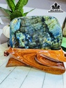 Tác Phẩm Đá Xà Cừ (Labradorite) Cao 18 Ngang 17 (cm) 2,9kg