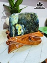 Tác Phẩm Đá Xà Cừ (Labradorite) Cao 18 Ngang 17 (cm) 2,9kg