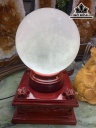 Bi Cầu Đá Thạch Anh Cùi Dừa Đường Kính Hạt 18 (cm) 8,6kg