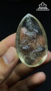 Mặt Dây Chuyền Quan Âm Đá Thạch Anh Tóc Vàng Cao 51,5 Ngang 32,7 Sâu 15,8 (mm) 32,5g