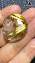 Mặt Dây Chuyền Quan Âm Tọa Nguyệt Đá Thạch Anh Tóc Vàng Cao 30,9 Ngang 30 Sâu 11,9 (mm) 13g