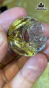 Mặt Dây Chuyền Quan Âm Tọa Nguyệt Đá Thạch Anh Tóc Vàng Cao 30,9 Ngang 30 Sâu 11,9 (mm) 13g