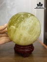 Bi Cầu Đá Thạch Anh Vàng Đường Kính Hạt 12 (cm) 2,55kg