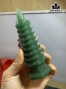Tháp Văn Xương Đá Thạch Anh Xanh Cao 12 (cm)