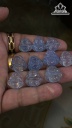 Mặt Dây Chuyền Di Lặc Đá Aquamarine Cao 14,6 - 18 Ngang 13,7 - 18,2 Sâu 5,8 - 6,2 (mm)