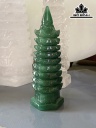 Tháp Văn Xương Đá Thạch Anh Xanh Cao 12,6 (cm)