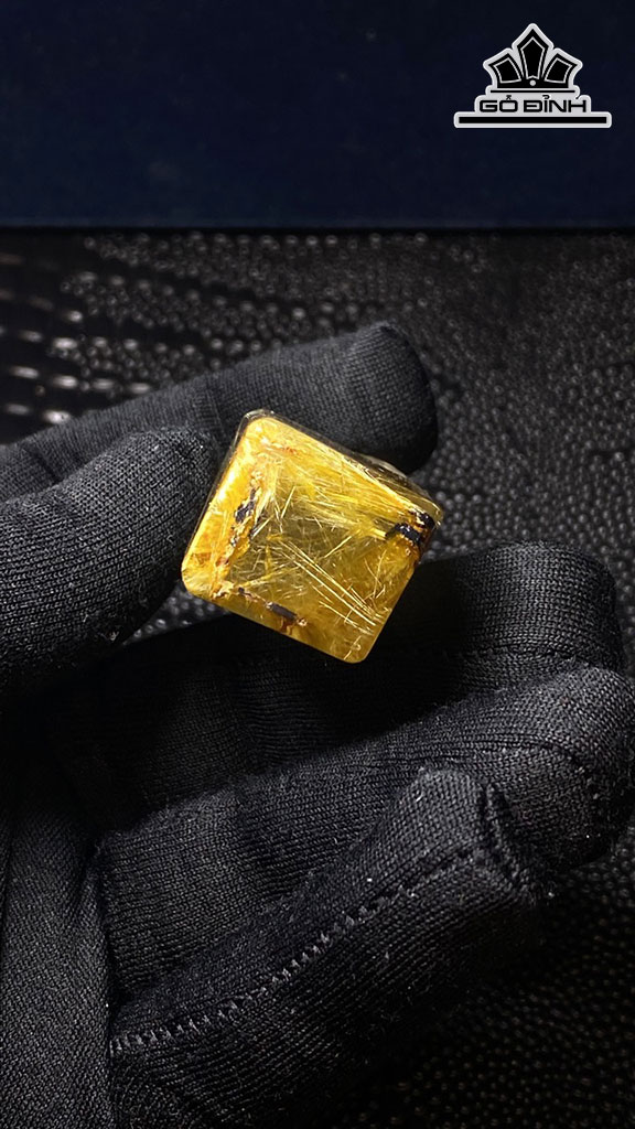 Ấn Tỳ Hưu Đá Thạch Anh Tóc Vàng Cao 45 Ngang 21 Sâu 18 (mm) 38,8g