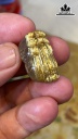 Mặt Dây Chuyền Tỳ Hưu Đá Thạch Anh Tóc Vàng Cao 26,6 Ngang 16 Sâu 11,8 (mm) 8,9g