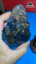 Tác Phẩm Rồng Bã Mía Đá Thạch Anh Tóc Vàng Cao 100 Ngang 68 Sâu 23,5 (mm) 195g