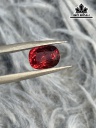 Viên Đá Garnet Lửa Đỏ Cao 6,9 Ngang 5,1 Sâu 3,8 (mm) 1,4cts