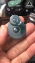 Mặt Dây Chuyền Hoàng Thần Tài Đá Cẩm Thạch Cao 36 Ngang 29,3 Sâu 6,4 (mm) 11g