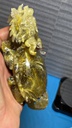 Tác Phẩm Long Quy Đá Thạch Anh Tóc Vàng Cao 133,3 Ngang 61 Sâu 45,3 (mm) 363,6g