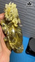 Tác Phẩm Long Quy Đá Thạch Anh Tóc Vàng Cao 133,3 Ngang 61 Sâu 45,3 (mm) 363,6g