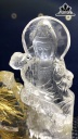 Tượng Phật Bà Quan Âm Đá Thạch Anh Tóc Vàng Cao 17,2 Ngang 8,4 Sâu 2,4 (cm) 0,5kg