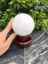 Bi Cầu Đá Thạch Anh Trắng Đường Kính Hạt 9 (cm) 1kg