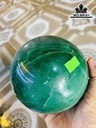 Bi Cầu Đá Thạch Anh Xanh Đường Kính Hạt 12,5 (cm) 2,8kg