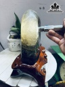 Tác Phẩm Đá Thạch Anh Đen Cao 30 Ngang 20 (cm) 8kg
