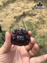 Mặt Dây Chuyền Di Lặc Đá Garnet Hồng Lựu Cao 36 Ngang 43 (mm) 116cts