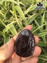 Mặt Dây Chuyền Phật Bà Đá Garnet Hồng Lựu Cao 35 Ngang 47 (mm) 168cts