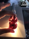 Mặt Dây Chuyền Phật Bà Quan Âm Đá Garnet Hồng Lựu Cao 34 Ngang 54 (mm) 177cts