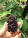 Mặt Dây Chuyền Phật Bà Quan Âm Đá Garnet Hồng Lựu Cao 34 Ngang 54 (mm) 177cts