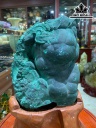 Khối Đại Cảnh Đá Khổng Tước (Malachite) Cao 32 Ngang 32 Riêng Đá Cao 18 Ngang 18 (cm) 5,8kg