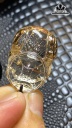 Mặt Dây Chuyền Heo Đá Thạch Anh Tóc Nâu Cao 33,6 Ngang 24,3 Sâu 19,9 (mm) 23,3g