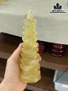 Bảo Tháp Đá Thạch Anh Vàng Cao 18 (cm)