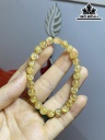 Vòng Tay Đá Thạch Anh Tóc Vàng Đường Kính Hạt 7 (mm)
