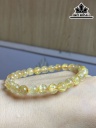 Vòng Tay Đá Thạch Anh Tóc Vàng Đường Kính Hạt 7 (mm)