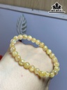 Vòng Tay Đá Thạch Anh Tóc Vàng Đường Kính Hạt 7 (mm)