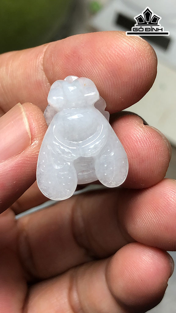 Mặt Dây Chuyền Con Ong Đá Cẩm Thạch Cao 22 Ngang 17,7 Sâu 13 (mm) 7g