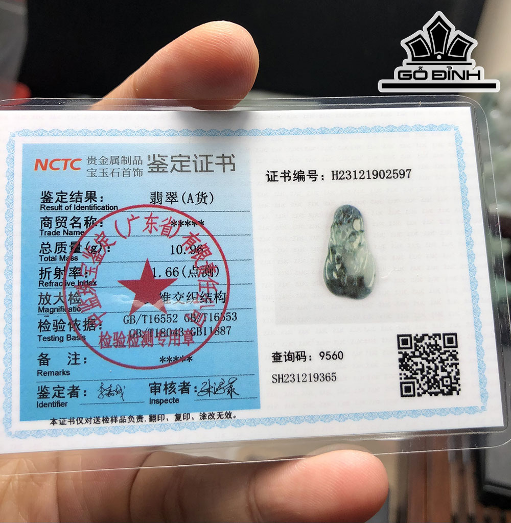 Mặt Dây Chuyền Lộc Mai Hoa Bay Đá Cẩm Thạch Cao 47 Ngang 26,3 Sâu 5 (mm) 10,9g