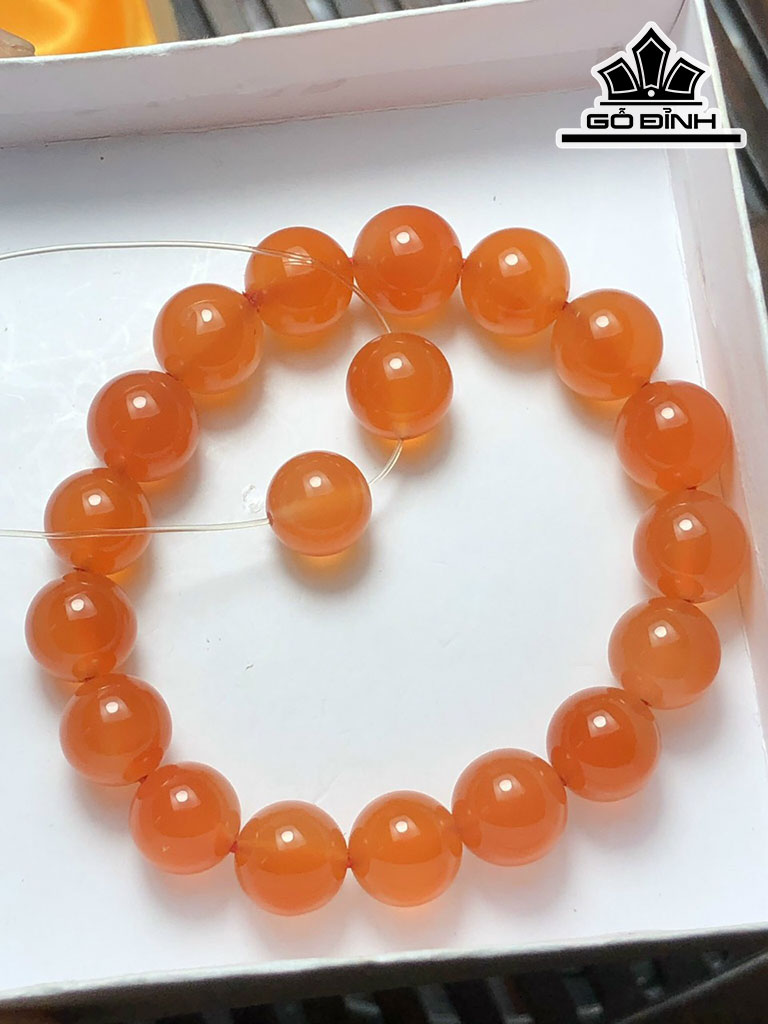 Vòng Tay Đá Mã Não Nam Hồng Đường Kính 10 (mm) 29g