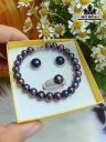 Set 3 Món Ngọc Trai Trắng Oval Size 8 li