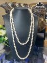 Vòng Cổ Ngọc Trai Ovan Thắt Nút Size 7-8 li
