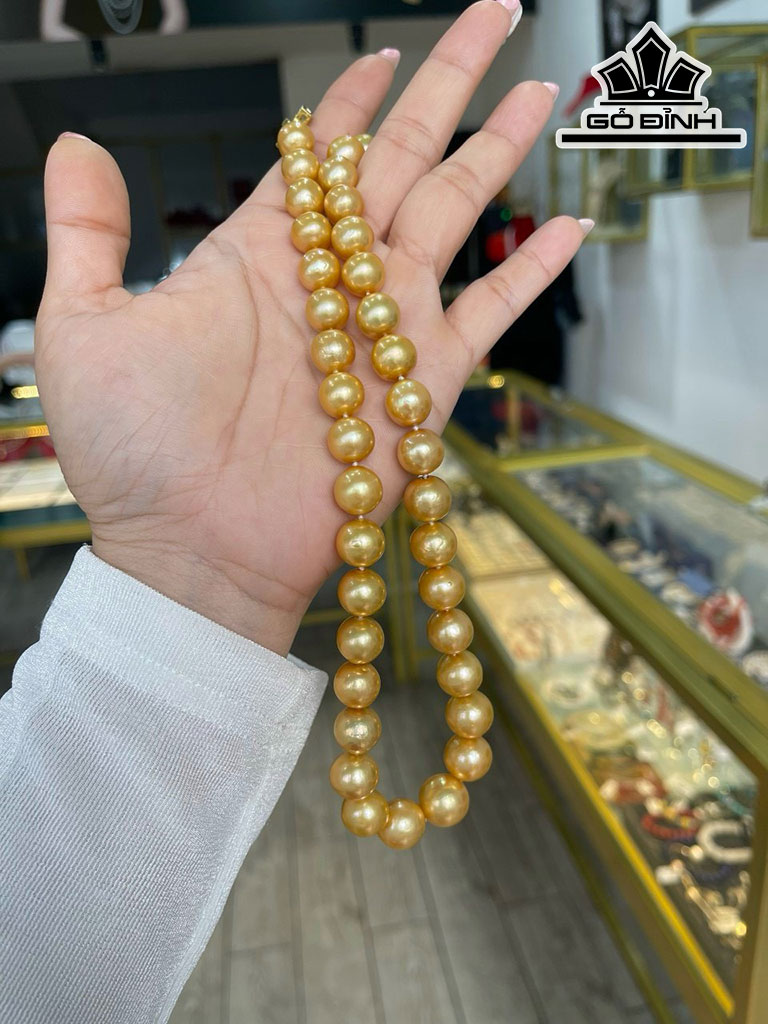 Vòng Cổ Ngọc Trai Nước Ngọt Dài 46.6 cm Size 10-13.4 li