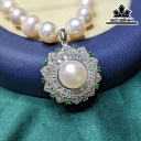 Dây Chuyền Ngọc Trai Oval Size 8 - 9 Li