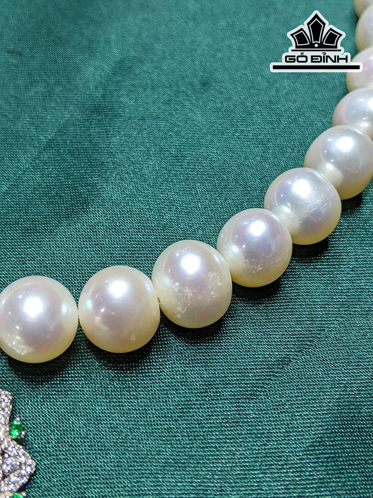 Dây Chuyền Ngọc Trai Oval Size 8 - 9 Li