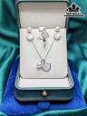 Set 3 Món Dây Chuyền Ngọc Trai Tròn Size 8 Li