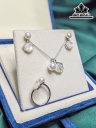 Set 3 Món Dây Chuyền Ngọc Trai Tròn Size 8 Li