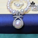 Set 3 Món Ngọc Trai Oval Size 8-9 li