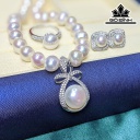 Set 3 Món Ngọc Trai Oval Size 8-9 li