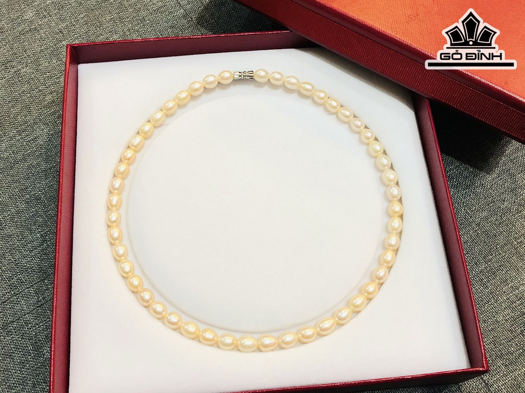 Vòng Cổ Ngọc Giọt Nước Size 8 li